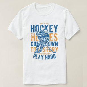 Camiseta Jugar duro - Hockey sobre hielo