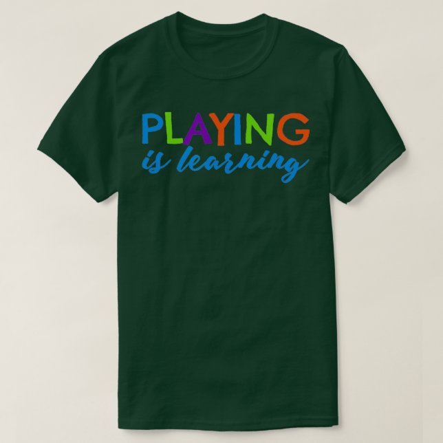 Camiseta Jugar es aprender a jugar en la primera infancia p (Diseño del anverso)