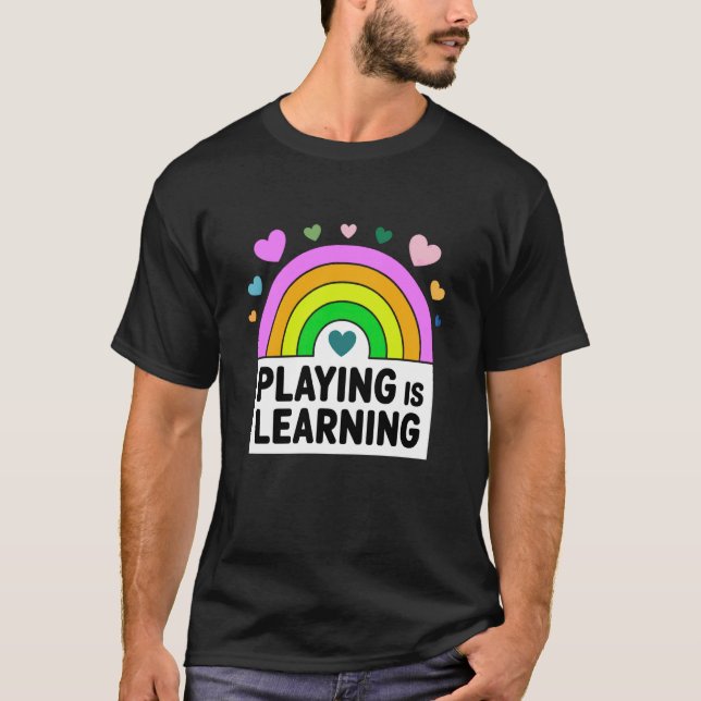 Camiseta Jugar es Aprender Educación Infantil EI  (Anverso)