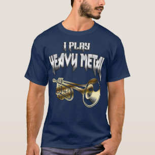 Camiseta Jugar fuerte Metalizado Trumpet Wind Instrument Mu