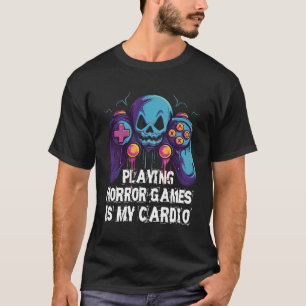 Camiseta Jugar juegos de terror es mi juego de consola Card