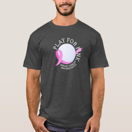 Camiseta Jugar Para Concienciación Sobre El Cáncer De Mama 