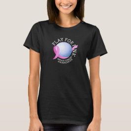 Camiseta Jugar Para Concienciación Sobre El Cáncer De Mama 