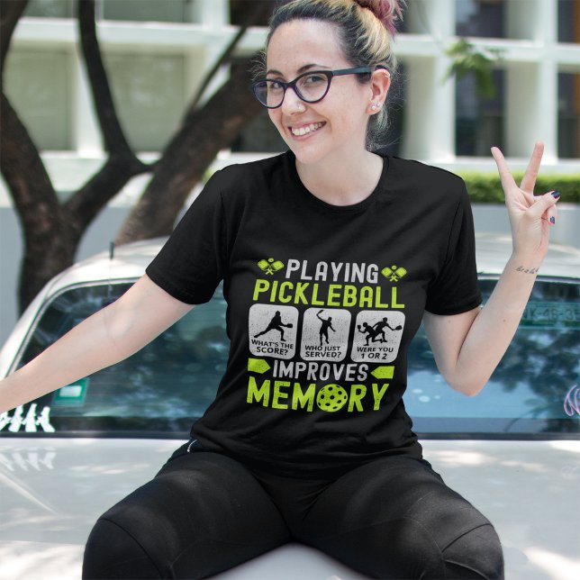 Camiseta Jugar Pickleball Ejercita La Memoria  (Subido por el creador)
