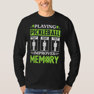 Camiseta Jugar Pickleball Mejora la Memoria de Juego de Pic