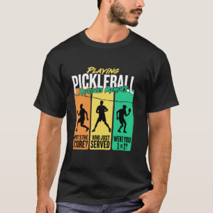 Camiseta Jugar Pickleball Mejora la Memoria Retro Pickle ba