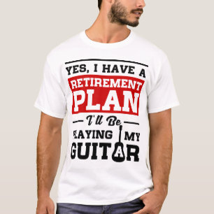 Camiseta Jugar plan de retiro de la guitarra