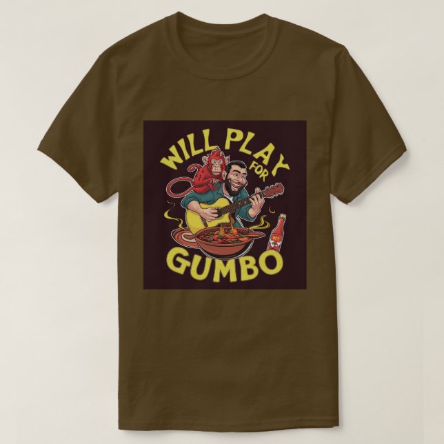 Camiseta Jugarán por el gumbo (Diseño del anverso)