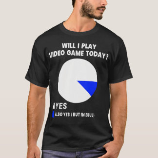Camiseta ¿Jugaré videojuegos hoy divertido juego jugador M