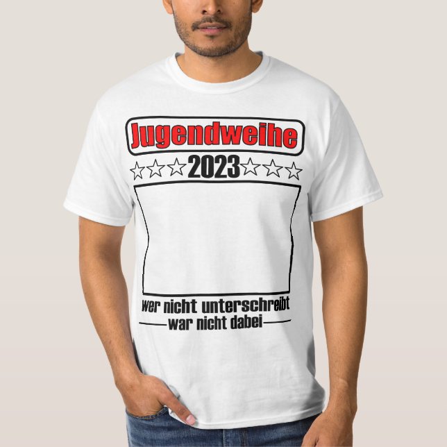 Camiseta Jugendweihe 2023 zum unterschreiben (Anverso)