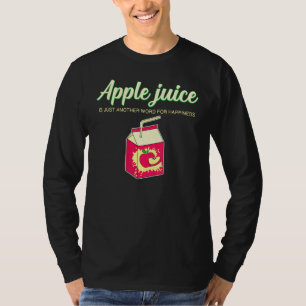 Camiseta Jugo de frutas de la felicidad del jugo de Apple
