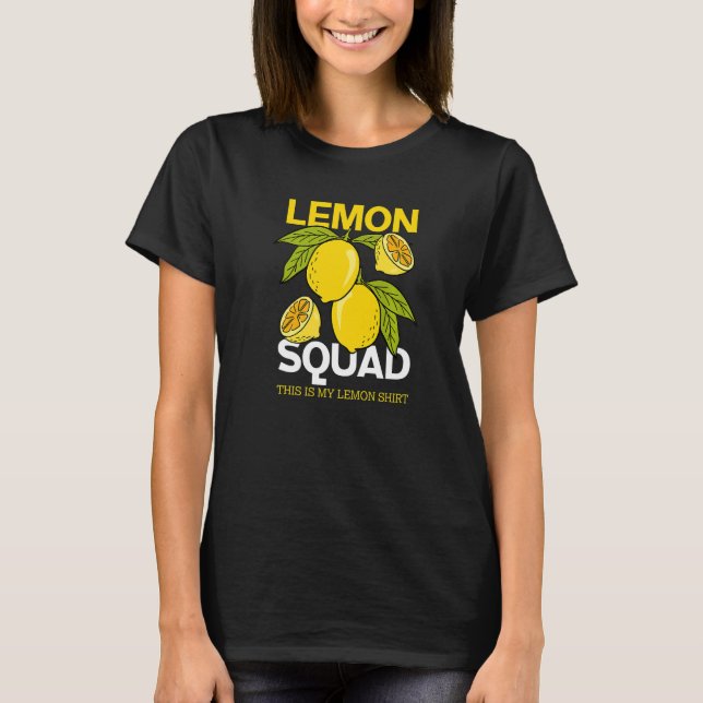Camiseta Jugo de frutas Lemon Squad Lemonade Summer (Anverso)
