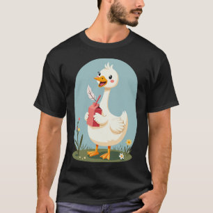 Camiseta Jugo de ganso tonto Humor de pájaro divertido Ani