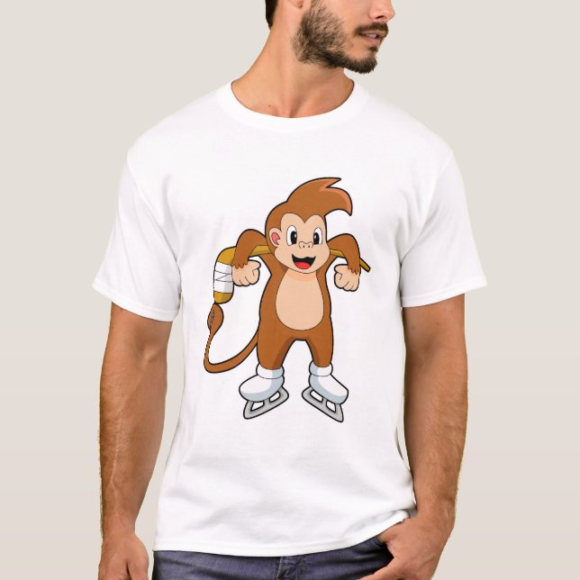 Camiseta Jugo de hockey sobre hielo de mono (Anverso)