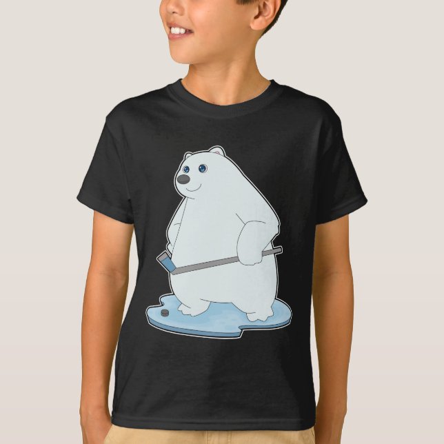 Camiseta Jugo de hockey sobre hielo de oso polar Hockey sob (Anverso)