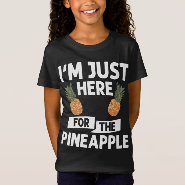 Camiseta Jugo de la planta de fruta de piña Graciosa Cita h (Anverso)