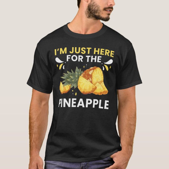 Camiseta Jugo de la planta de fruta de piña Graciosa Cita h (Anverso)