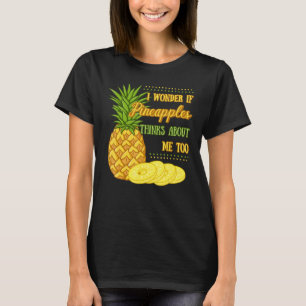 Camiseta Jugo de la planta de fruta de piña Graciosa Cita h