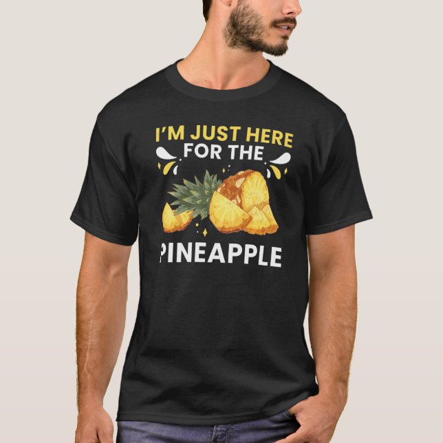 Camiseta Jugo de la planta de fruta de piña Graciosa Cita h (Anverso)