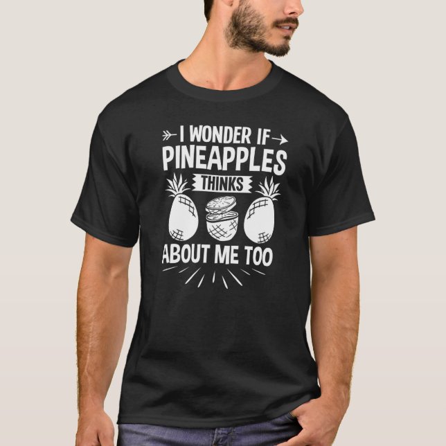 Camiseta Jugo de la planta de fruta de piña Graciosa Cita h (Anverso)