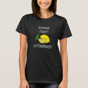 Camiseta Jugo de limón con vitaminas Citrus Fruta