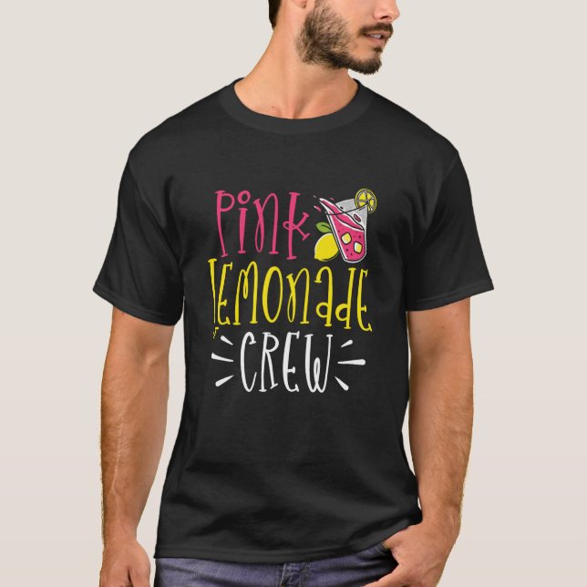 Camiseta Jugo de limón rosa de la tripulación de Lemonade 4 (Anverso)