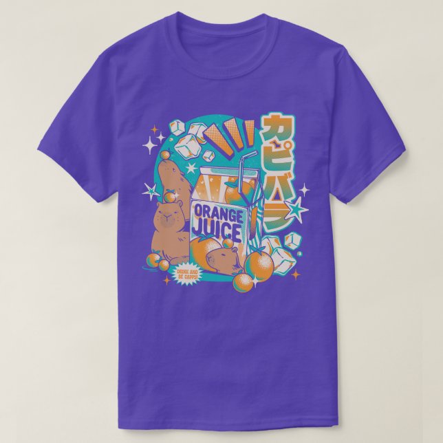 Camiseta Jugo de Naranja japonés Capybara por Tobe Fonseca (Diseño del anverso)