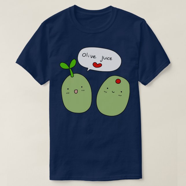 Camiseta Jugo de Oliva que te amo  (Diseño del anverso)