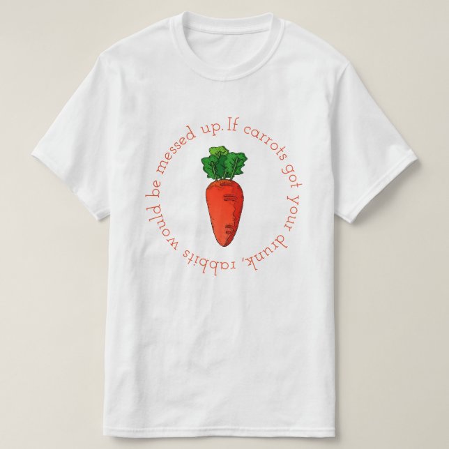 Camiseta Jugo de zanahoria (Diseño del anverso)
