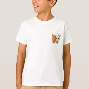 Camiseta Jugo de Zanahoria de Conejo Alegre para Niños