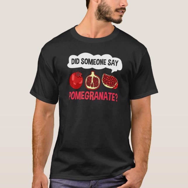 Camiseta Jugo granado Semilla Flor de Fruta (Anverso)