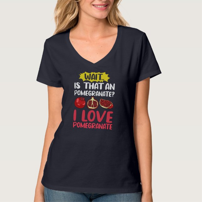 Camiseta Jugo granado Semilla Flor de Fruta (Anverso)