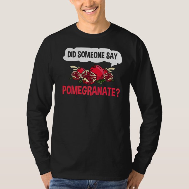 Camiseta Jugo granado Semilla Flor de Fruta (Anverso)