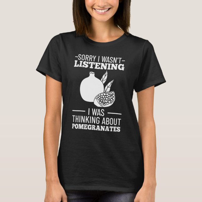 Camiseta Jugo granado Semilla Flor de Fruta 3 (Anverso)