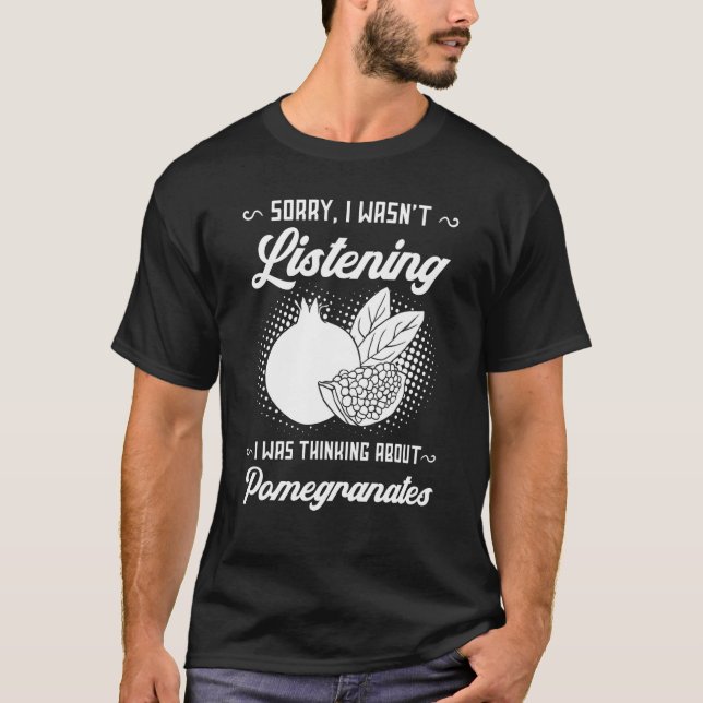 Camiseta Jugo granado Semilla Flor de Fruta 4 (Anverso)
