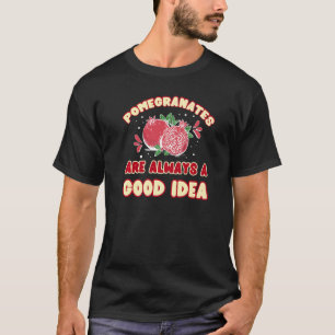 Camiseta Jugo granado Semilla Flor de Fruta 4