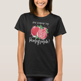 Camiseta Jugo granado Semilla Flor de frutas 2