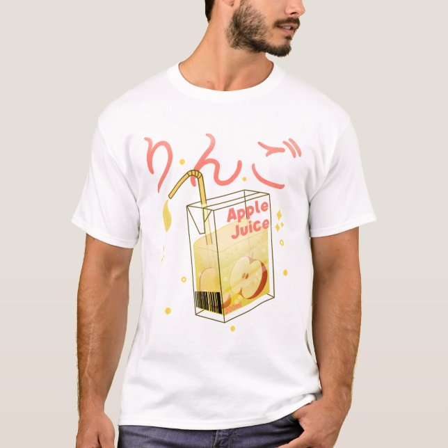 Camiseta Jugo Kawaii Apple (Anverso)