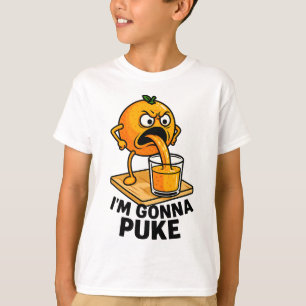 Camiseta Jugo Naranja gracioso de la fruta de Kawaii