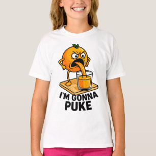 Camiseta Jugo Naranja gracioso de la fruta de Kawaii
