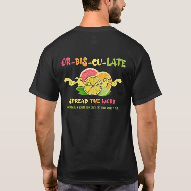 Camiseta Jugo Orbisculado En El Ojo Por Una Cuchara Extendi (Reverso)