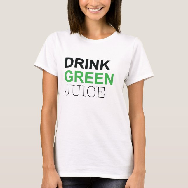 Camiseta Jugo verde de la bebida (Anverso)