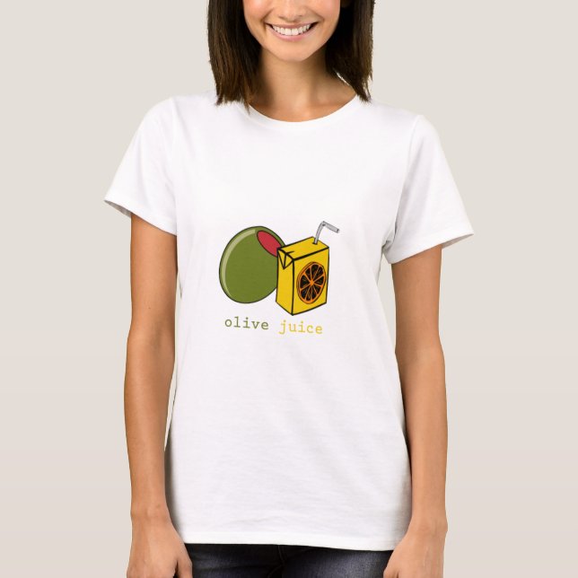 Camiseta Jugo verde oliva (Anverso)