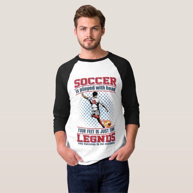 Camiseta Jugué Fútbol Con La Cabeza (Anverso completo)