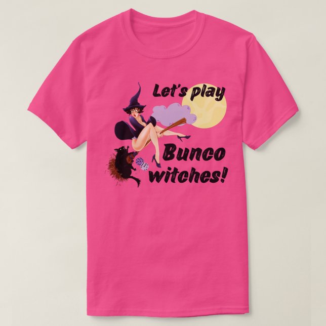 Camiseta Juguemos a Bunco Witness Bunco Halloween Pin Up Gi (Diseño del anverso)