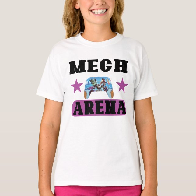 Camiseta Juguemos a la increíble batalla | Mech Arena (Anverso)