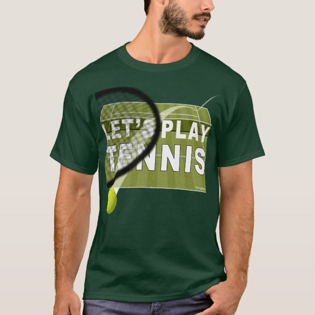 Camiseta Juguemos a la pista de tenis (Anverso)
