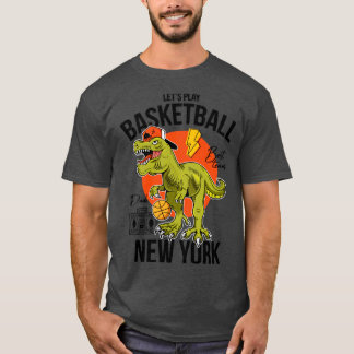 Camiseta juguemos al baloncesto en Nueva York