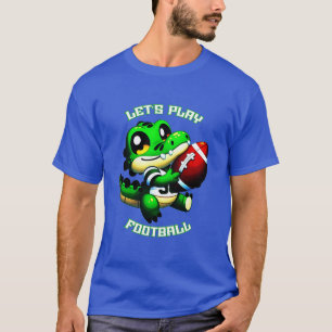 Camiseta Juguemos al jugador de fútbol como jugador