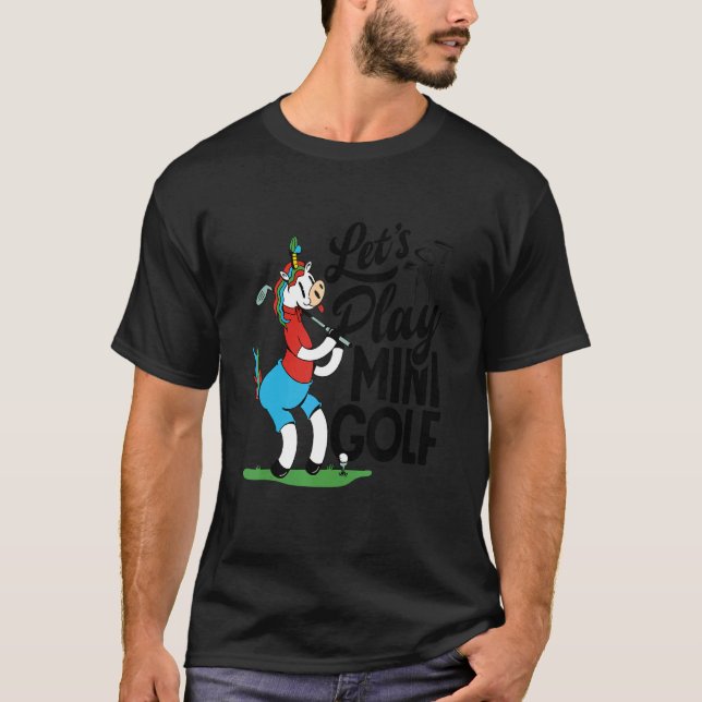 Camiseta Juguemos al Mini Golf Player Golf Golf Golf Cou (Anverso)